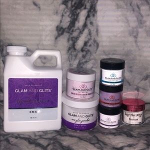 SOLD!!!!Glam & Glitz Monomer & Nail Acrylic Set